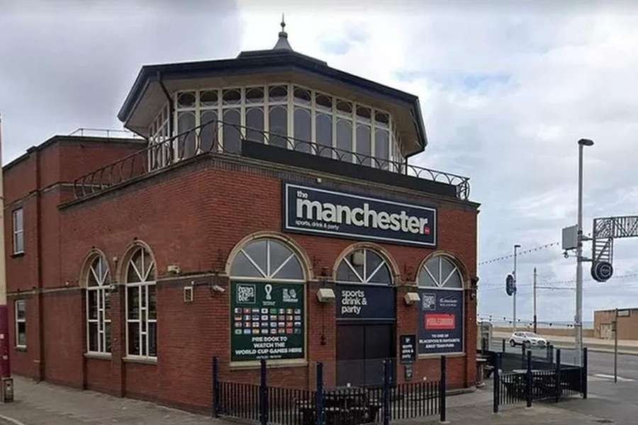 O Manchester Bar, em Blackpool