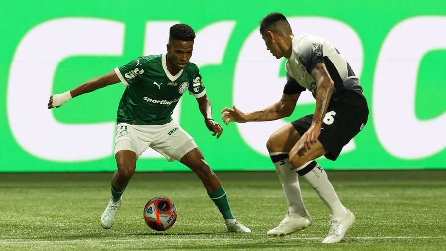 Estêvão criou boas chances para o Palmeiras