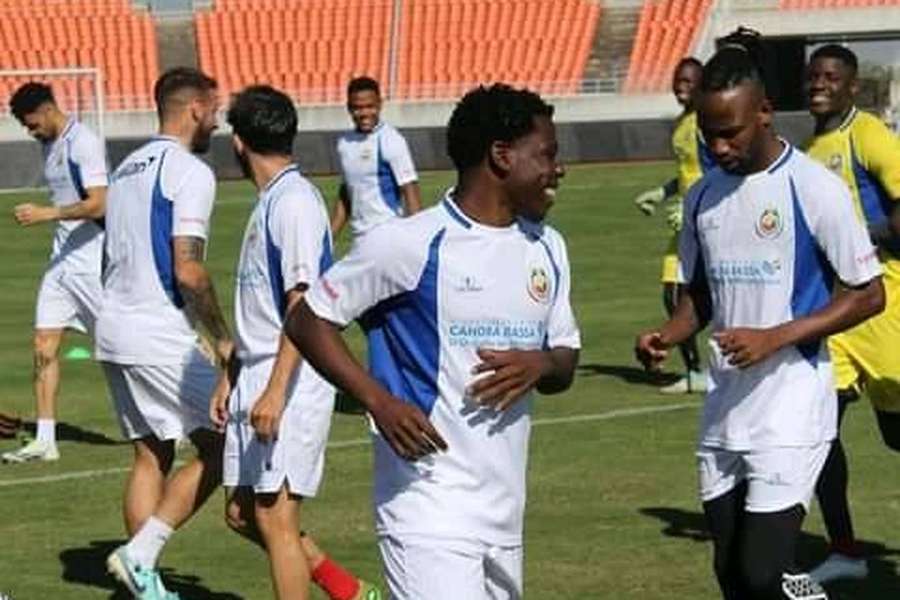 Seleção de Moçambique em treino