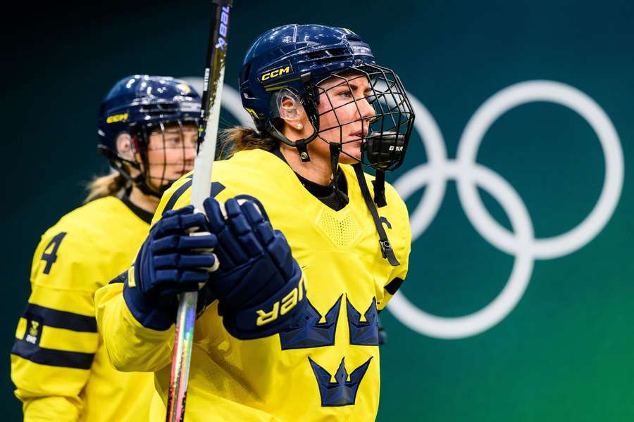 Sweden captain Anna Kjellbin after the loss to the USA Sweden captain Anna Kjellbin after the loss to the USA