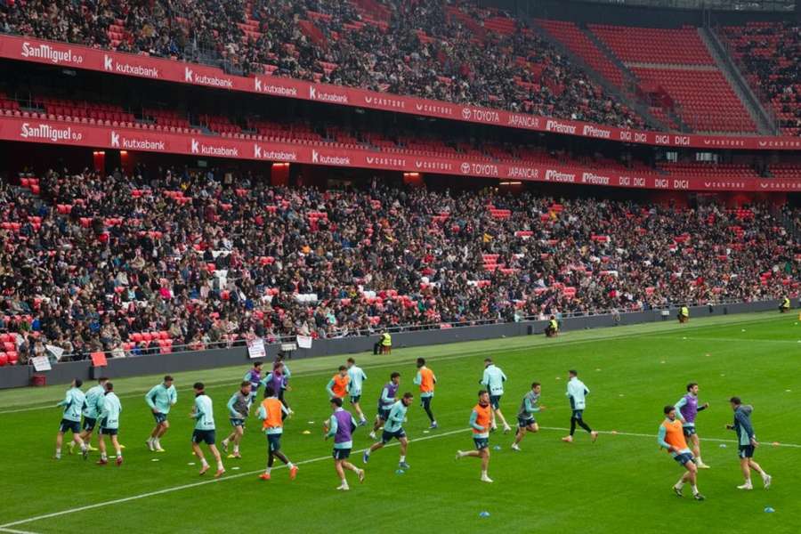 Entrenamiento del Athletic en San Mamés Entrenamiento del Athletic en San Mamés