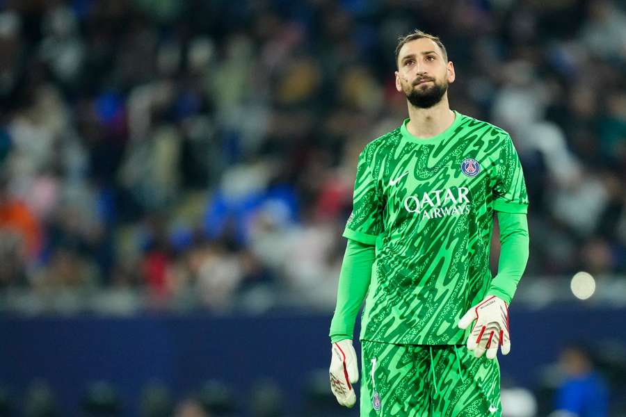 Gianluigi Donnarumma en el Trofeo de Campeones.