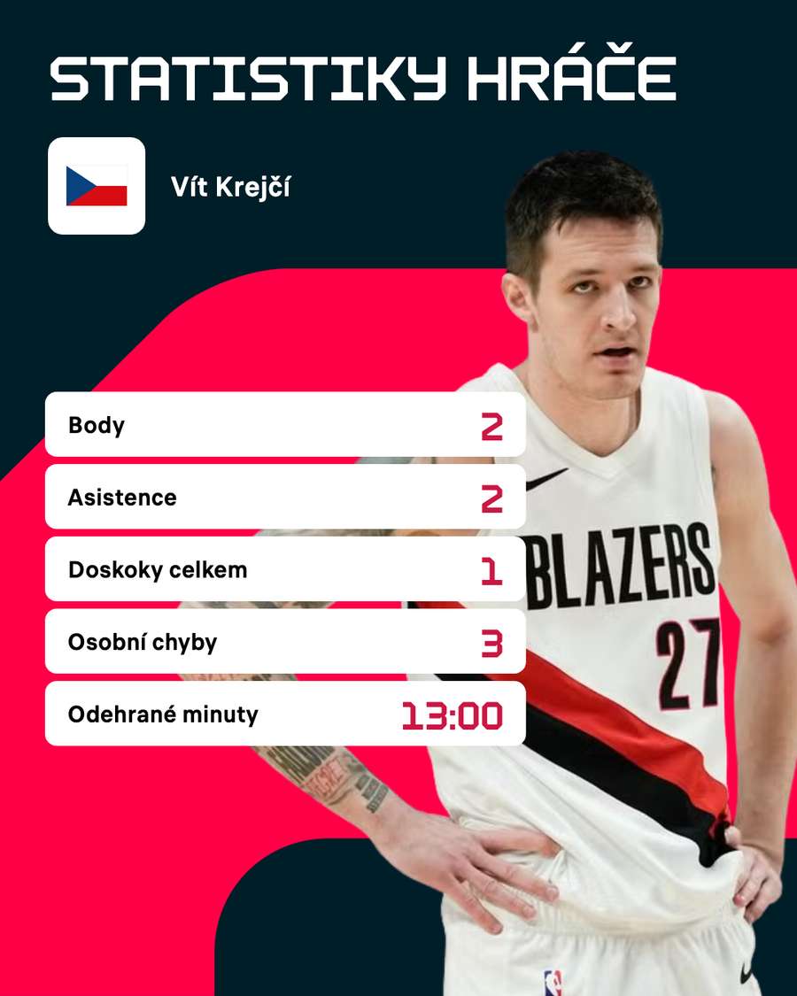 Krejčí a jeho statistiky.