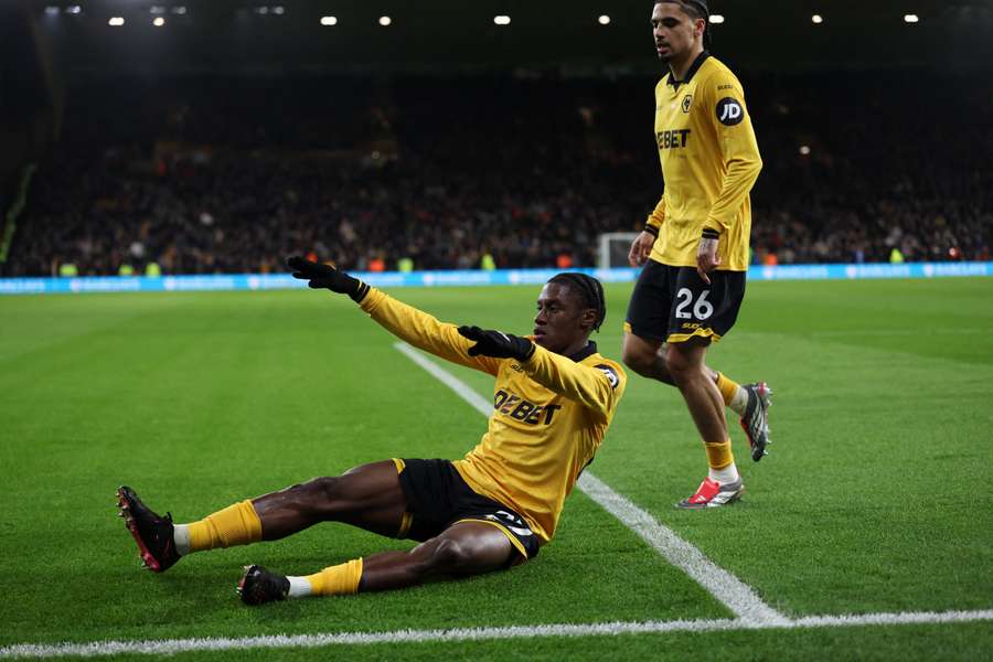 Wolves goal celebration Wolves goal celebration