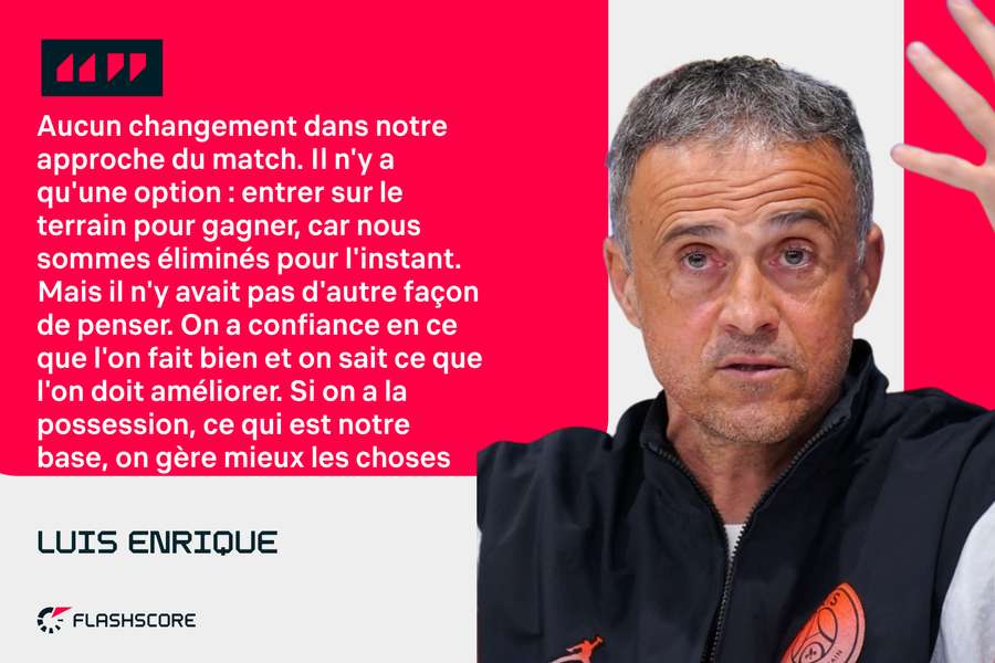 Luis Enrique doit garder espoir.