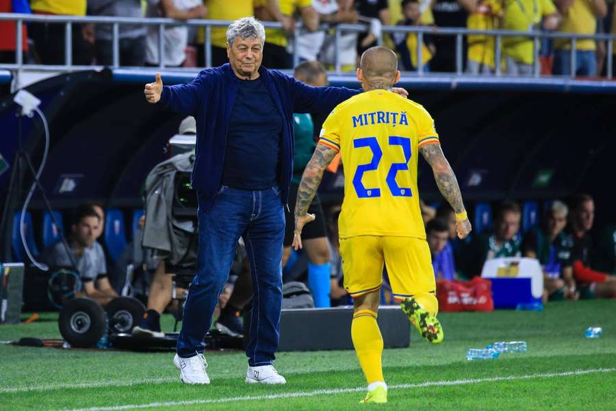 Mircea Lucescu și Alex Mitriță