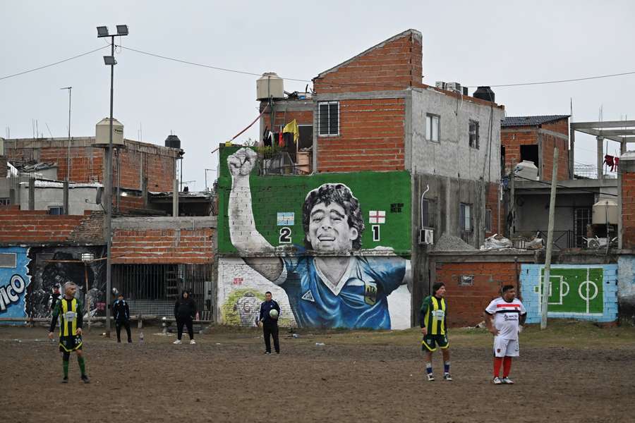 Villa Fiorito, periferia de Buenos Aires, onde nasceu Maradona Villa Fiorito, periferia de Buenos Aires, onde nasceu Maradona