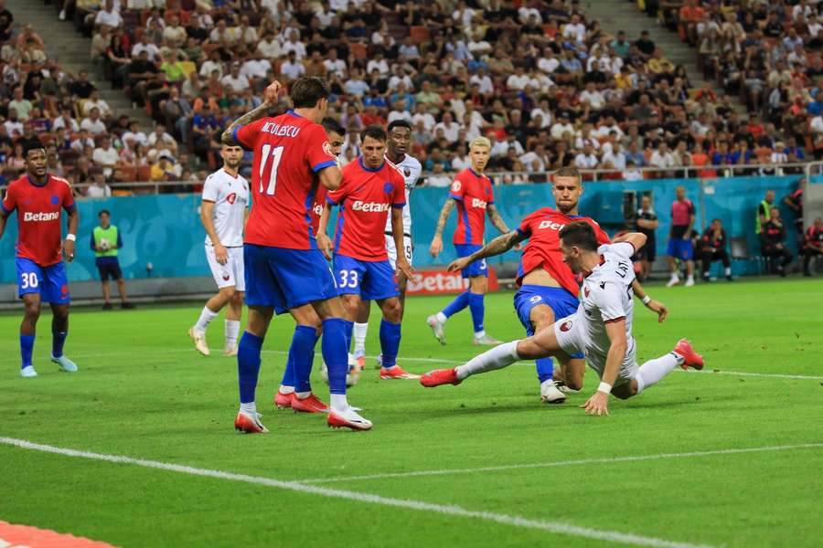 FCSB a pierdut și pe Arena Națională cu Shkendija, scor 1-2, rezultat care îi retrogradează pe bucureșteni în Europa League