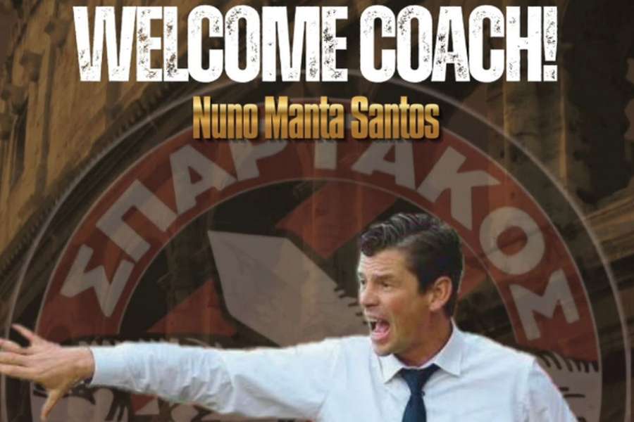 Nuno Manta Santos oficializado no Spartakos Kitiou Nuno Manta Santos oficializado no Spartakos Kitiou