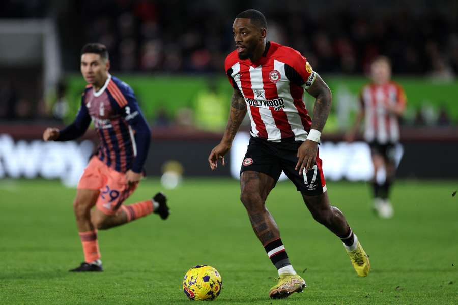 Toney in action for Brentford