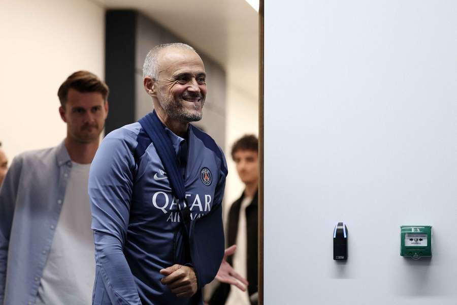 Luis Enrique in conferenza stampa