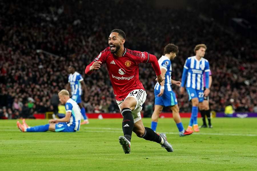 Matheus Cunha abriu o placar em United x Brighton Matheus Cunha abriu o placar em United x Brighton