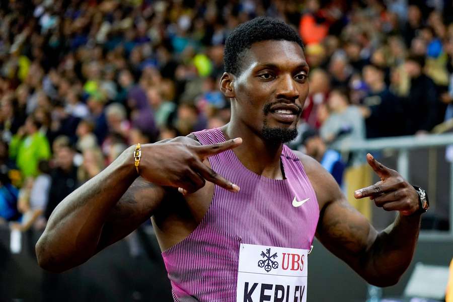 Fred Kerley bei der Diamond League in Zürich 2024