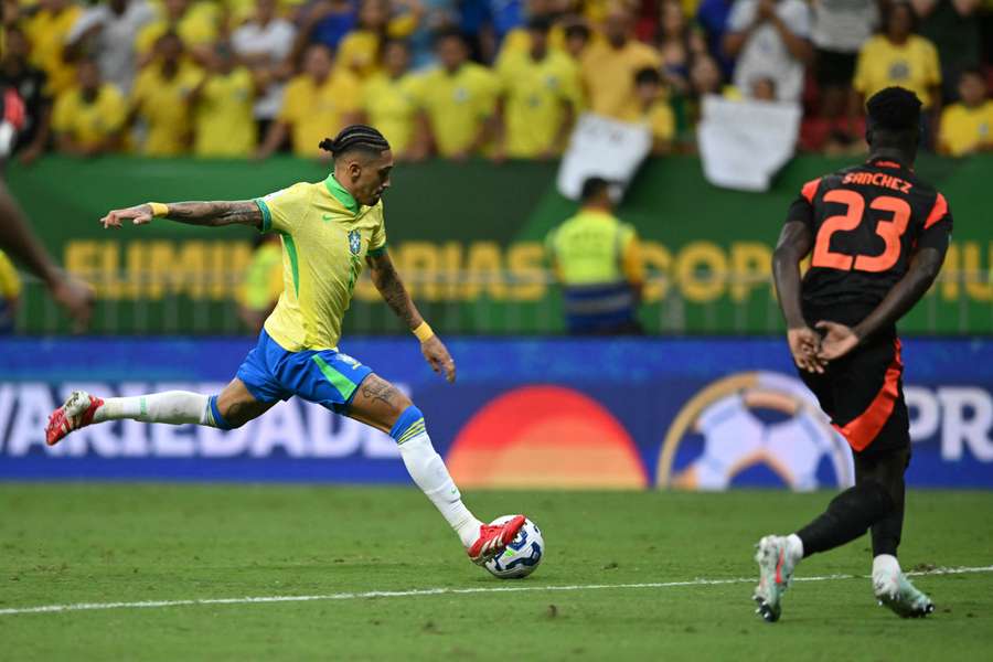 Raphinha, con Brasil