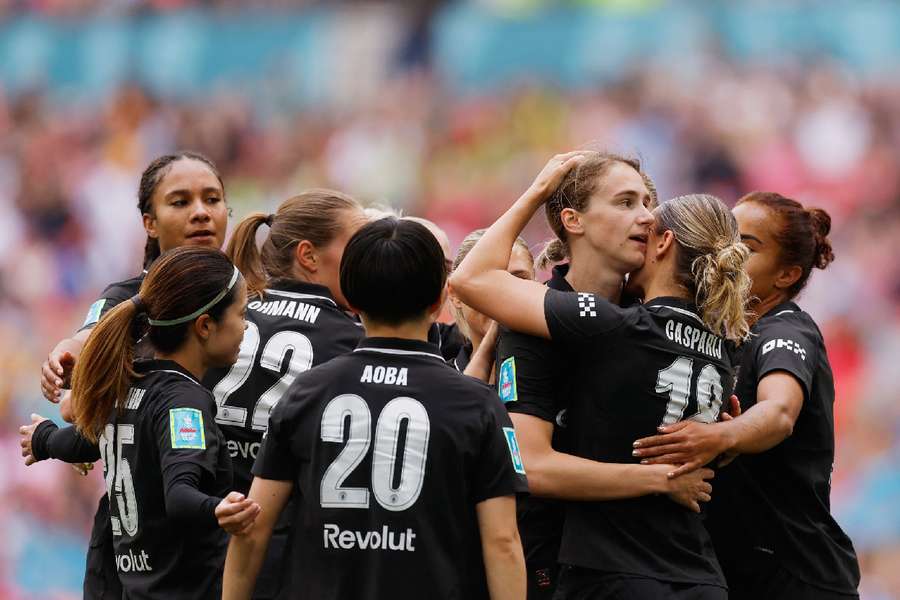 Manchester City celebrate goal Manchester City celebrate goal