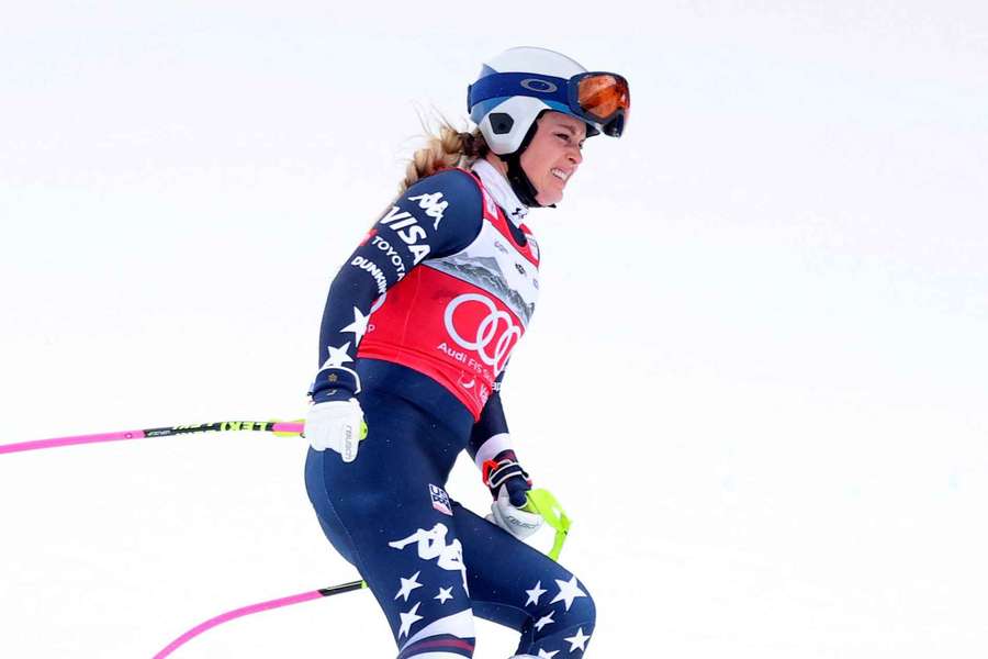 Lindsey Vonn on the slopes in January