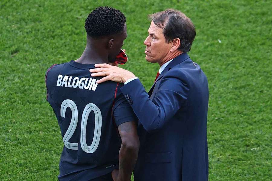 Folarin Balogun i Rudi Garcia Folarin Balogun i Rudi Garcia