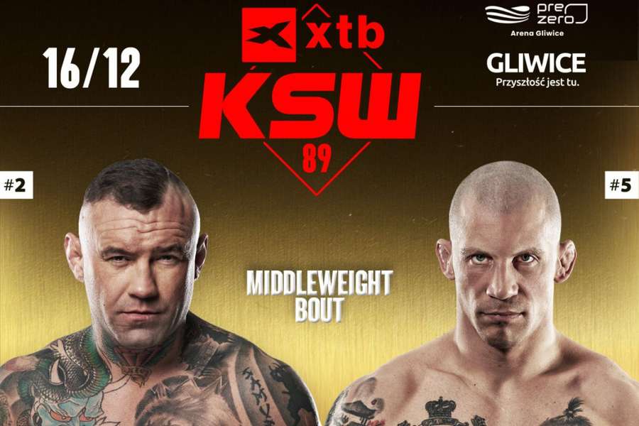 Starcie w czubie wagi średniej. Romanowski zmierzy się z Janikowskim na XTB KSW 89