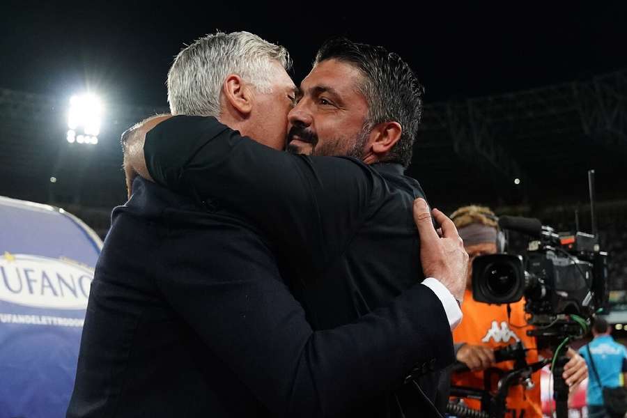 Ancelotti y Gattuso, cuando su relación era familiar