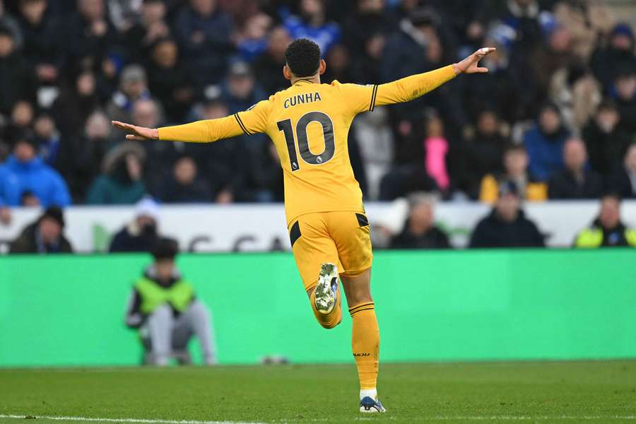 Matheus Cunha marcou o seu 9º gol na atual Premier League