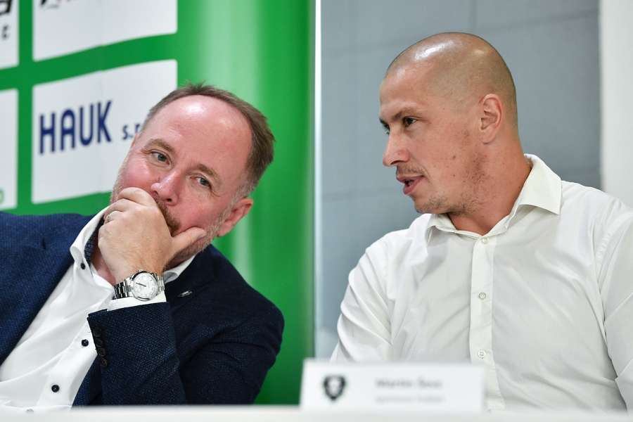 Jan Tůma (vlevo) se omluvil za chování Martina Ševce (vpravo).