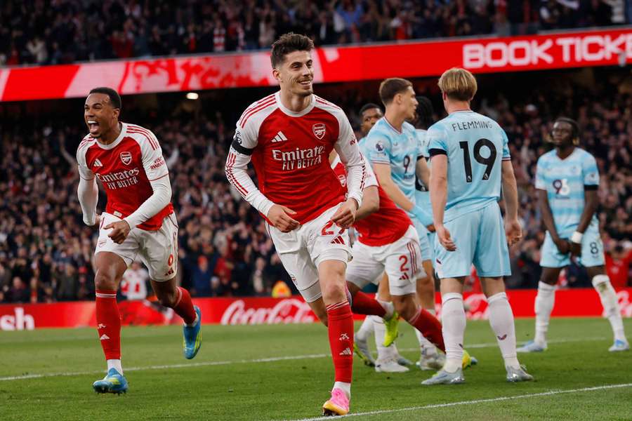 Kai Havertz festeja pelo Arsenal