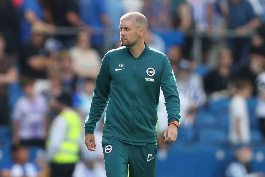 Brighton head coach Fabian Hurzeler. Brighton head coach Fabian Hurzeler.