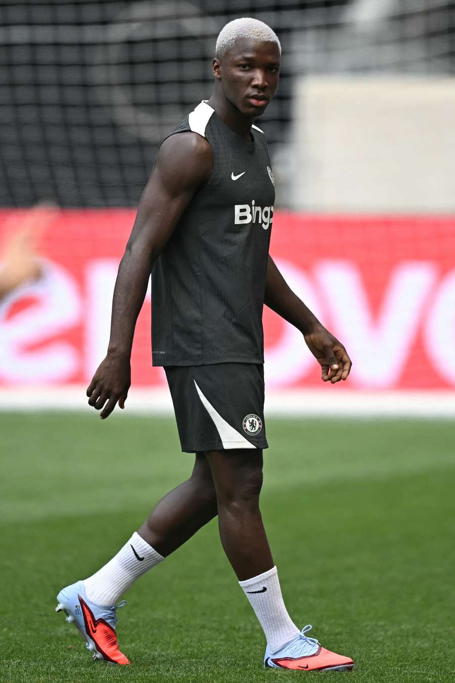 Moisés Caicedo durante el entrenamiento en el Estadio Sports Illustrated de Harrison