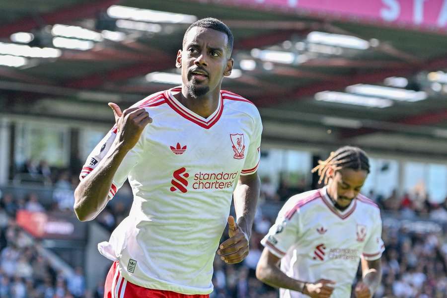 Isak celebrates his winning goal