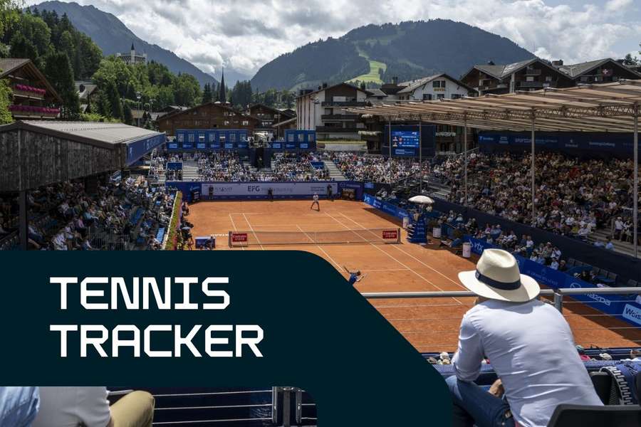 A view of Centre Court in Gstaad