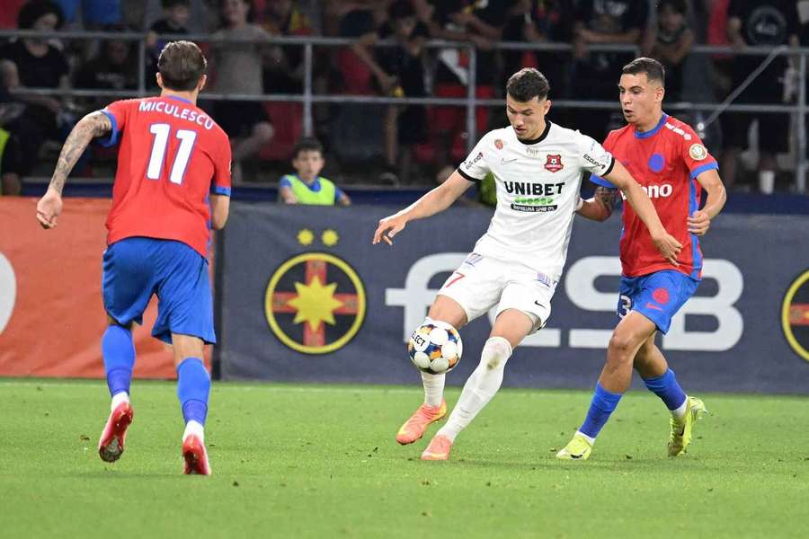 Luca Stancu în meciul cu FCSB