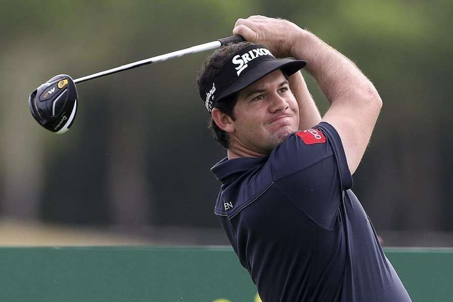 O golfista português entregou um cartão com três birdies (uma abaixo) e outros tantos bogeys (uma acima).