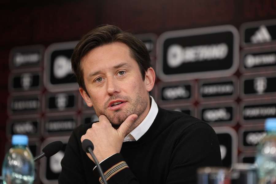 Tomas Rosicky durante a conferência de imprensa.