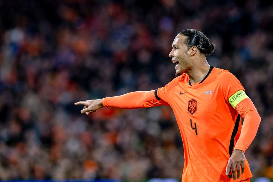 Virgil van Dijk avec les Pays-Bas lors du match amical face à la Norvège, le 27 mars 2026 à l'Amsterdam ArenA, à Amsterdam.