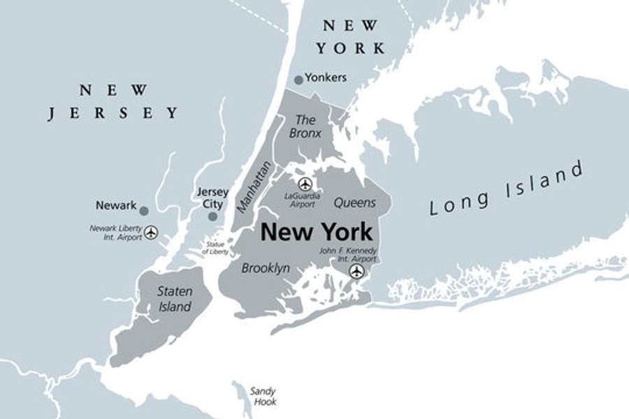 A proximidade entre Nova York e Nova Jersey