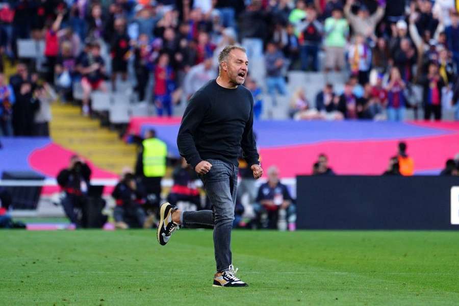 Barcelona chief Yuste laughs off Flick's derby celebration: He's now very integrated! Barcelona chief Yuste laughs off Flick's derby celebration: He's now very integrated!