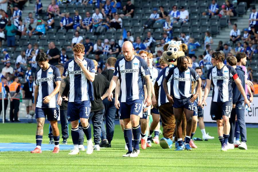 Die Hertha hat an den ersten sechs Spieltag nur fünf Punkte gesammelt