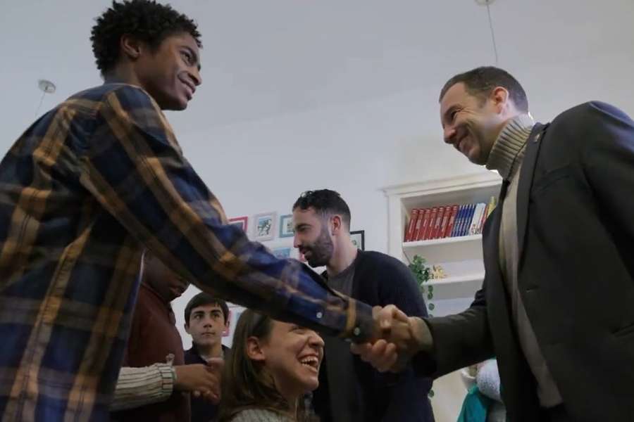 Frederico Varandas e Rúben Amorim na Associação Sol
