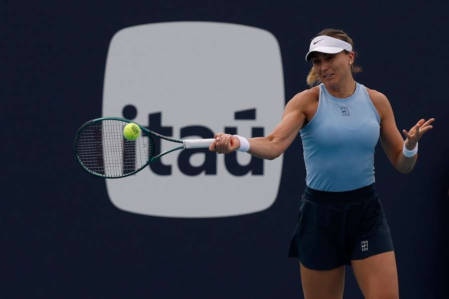 Paula Badosa, en su último partido en Miami