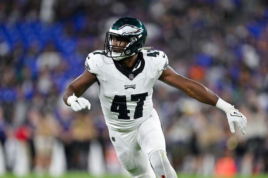 Myles Jack în acțiune pentru Philadelphia Eagles