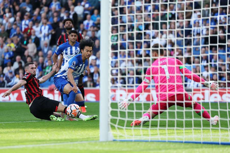 Kaoru Mitoma has made a big impact in the second half for Brighton