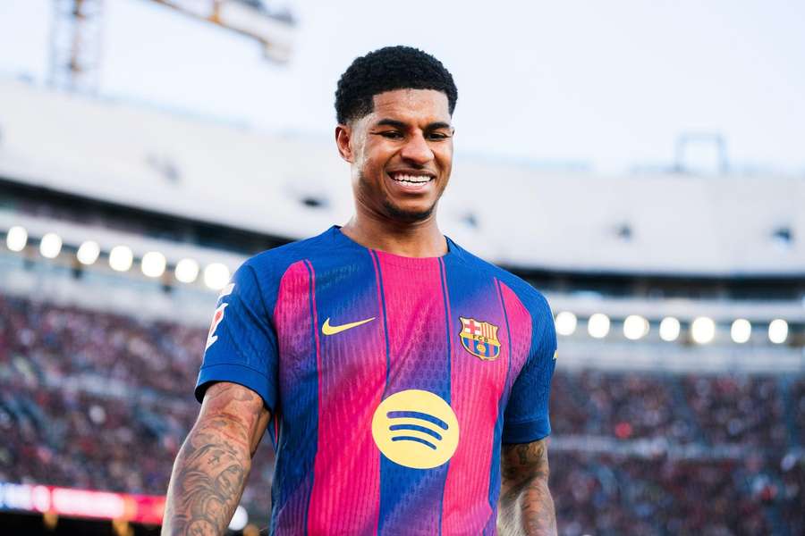 Marcus Rashford ao serviço do Barcelona