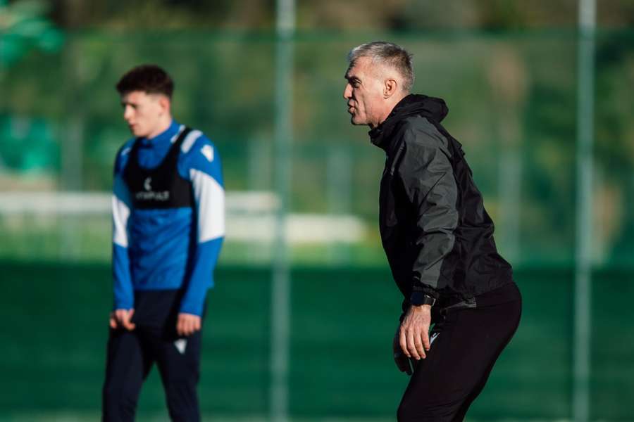 Plzeňský kouč Martin Hyský na soustředění ve Španělsku.