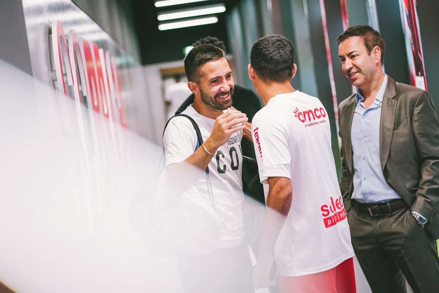 João Moutinho com António Salvador