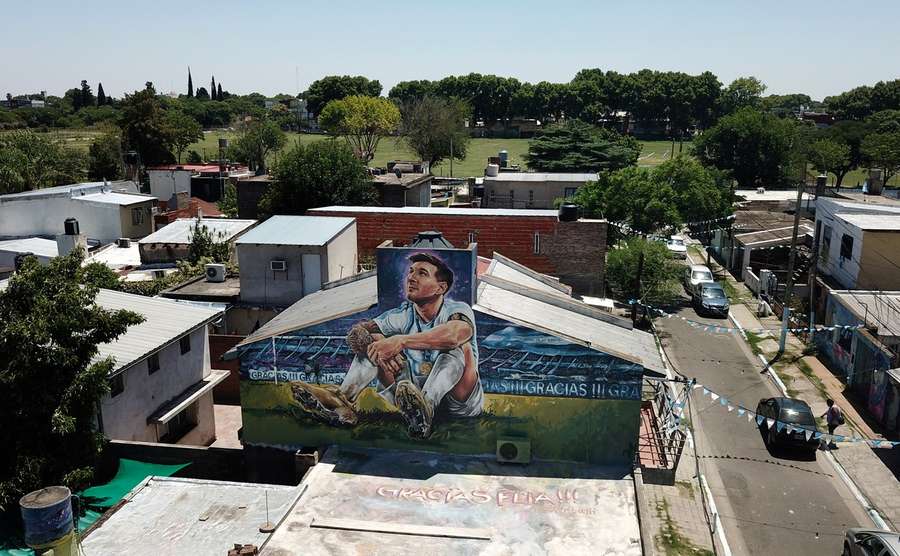 Mural Messiego w Rosario
