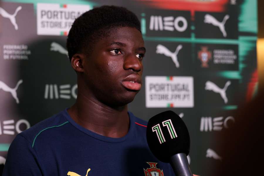 Daniel Banjaqui, defesa do Benfica e da Seleção Nacional sub-17