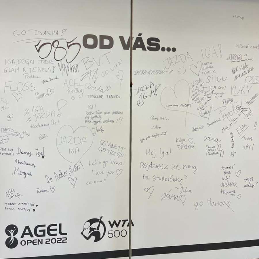 Vzkazy fanoušků z Agel Open