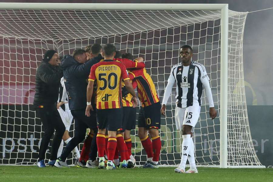 Lecce buscou o empate aos 48 minutos do segundo tempo