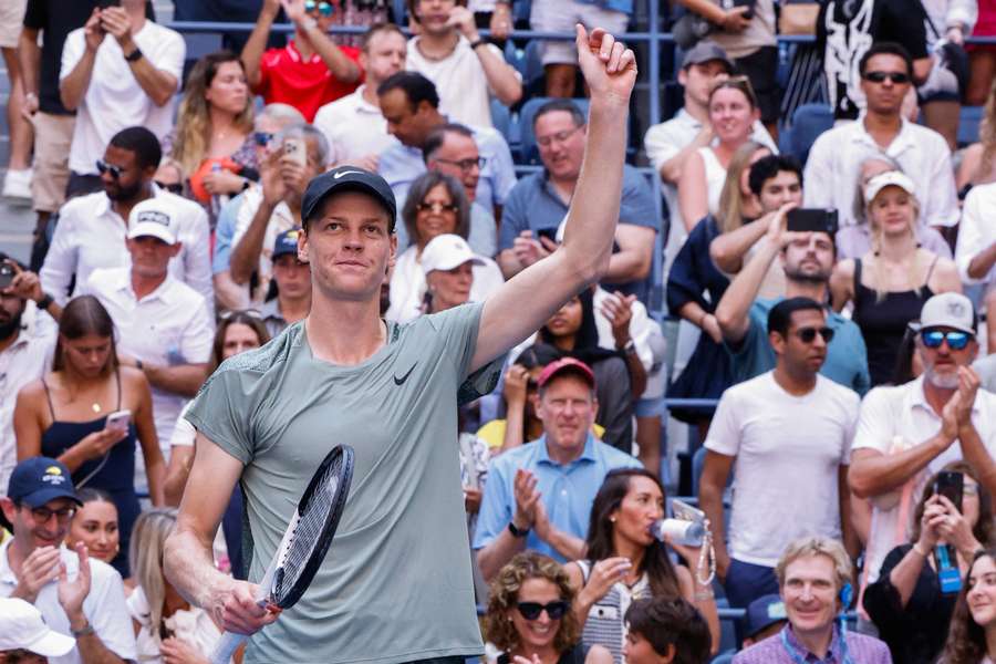 Sinner viert zijn overwinning op de US Open