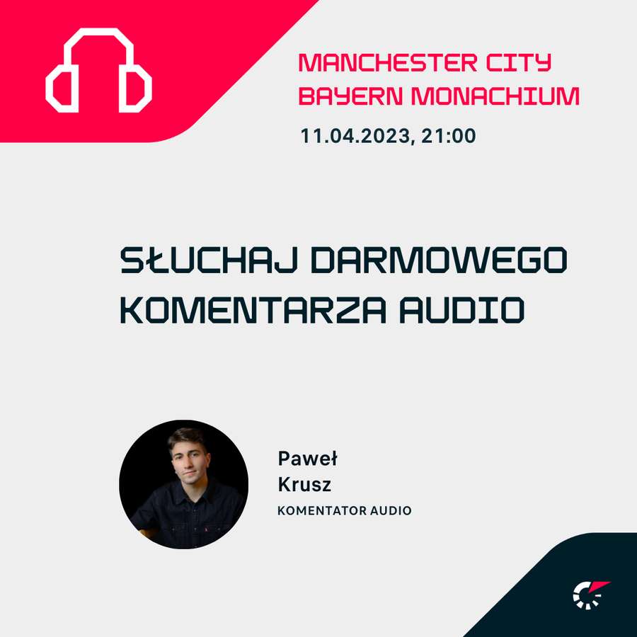 Zapraszamy do komentarza audio meczu Bayern - Manchester City